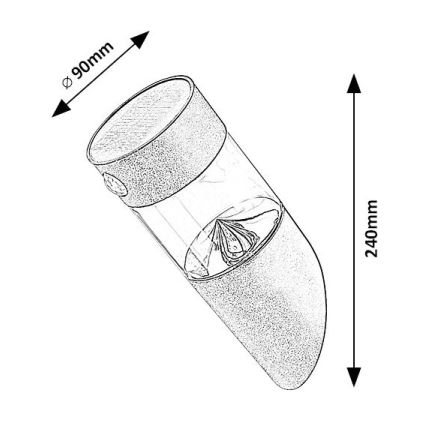 Rabalux - LED solcellelampe med sensor LED/1,5W/3,7V IP44