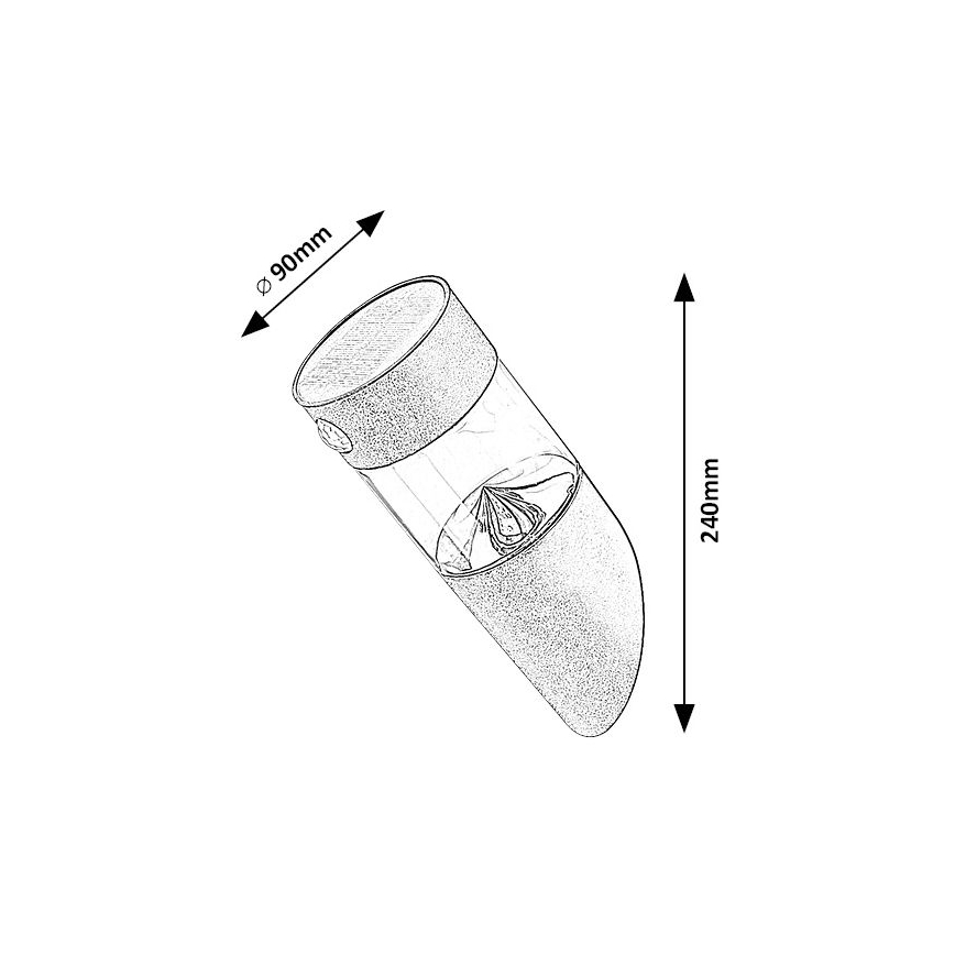Rabalux - LED solcellelampe med sensor LED/1,5W/3,7V IP44