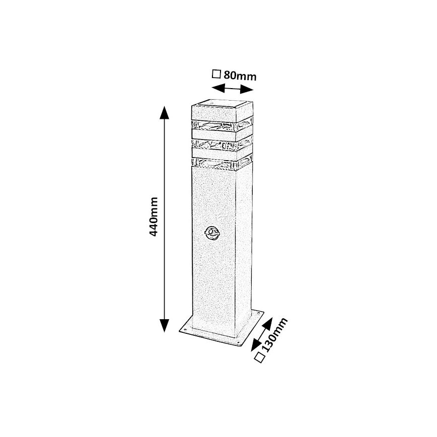Rabalux - Udendørslampe med sensor 1xE27/12W/230V IP44