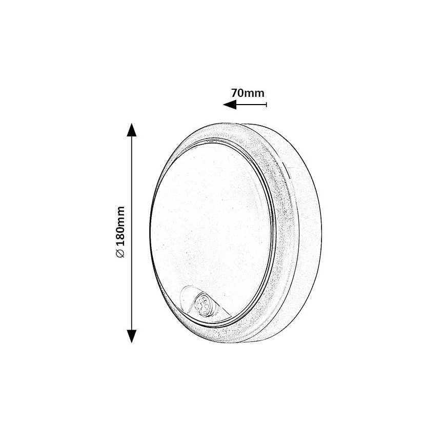 Rabalux - LED Udendørs væglampe med sensor LED/15W/230V IP54