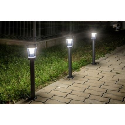 Rabalux - LED Solcellelampe LED/3W/3,7V IP65 antracit 2000 mAh