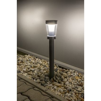 Rabalux - LED Solcellelampe LED/3W/3,7V IP65 antracit 2000 mAh
