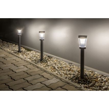 Rabalux - LED Solcellelampe LED/3W/3,7V IP65 antracit 2000 mAh