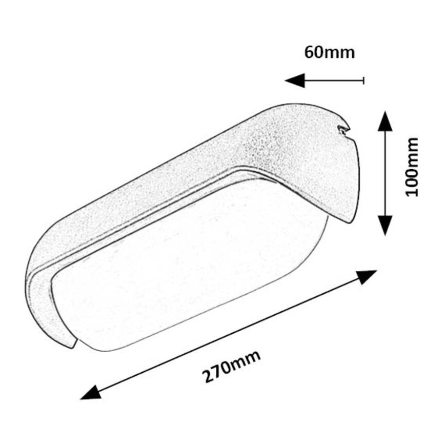 Rabalux - Udendørs LED væglampe LED/13W/230V IP54 antracit