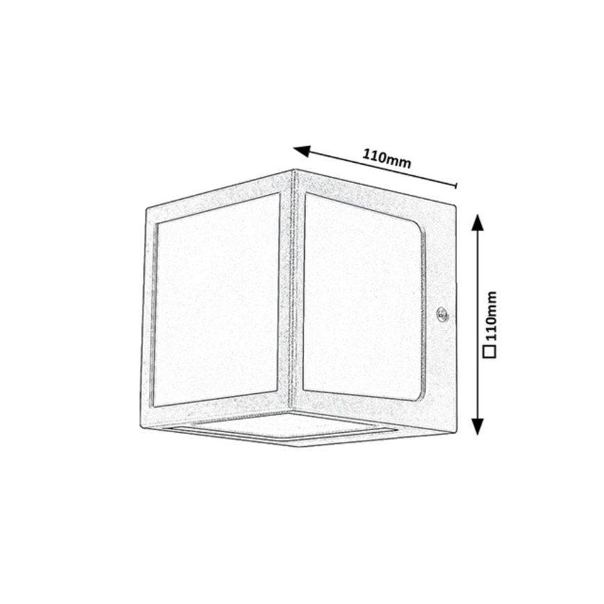 Rabalux - Udendørs LED væglampe LED/10W/230V IP54 antracit