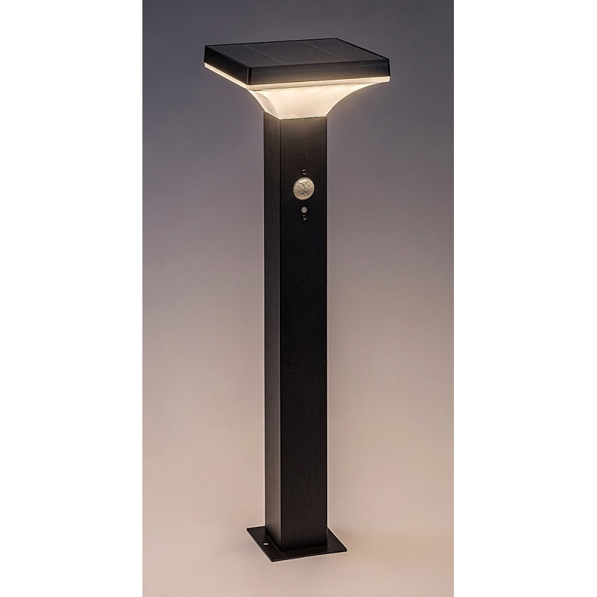 Rabalux - LED solcellelampe med sensor LED/4W/3,7V IP44 sort 2200 mAh