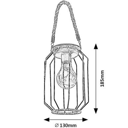 Rabalux - LED solcellelampe SLUIS LED/0,2W/1,2V IP44