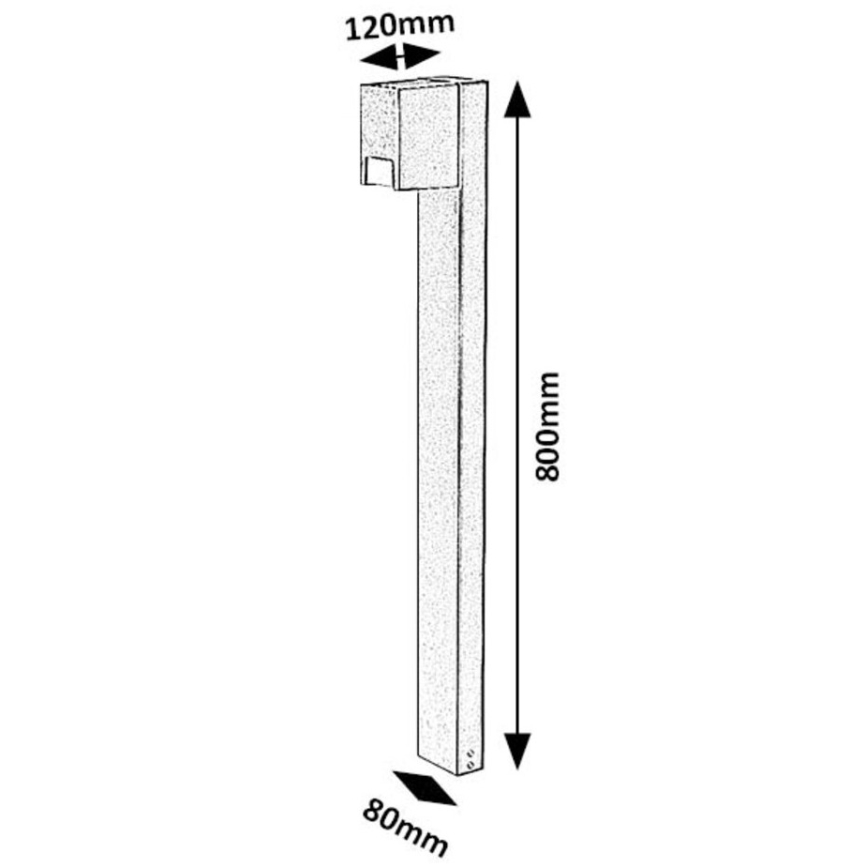 Rabalux - Udendørslampe 1xGU10/7W/230V IP44 sort
