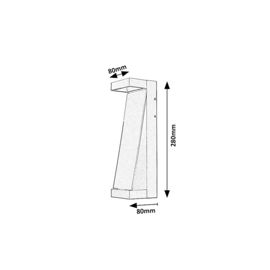 Rabalux - LED udendørs væglampe LED/13W/230V IP65 antracit