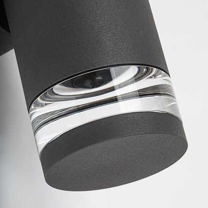 Rabalux - Udendørs væglampe 2xGU10/10W/230V IP54 antracit