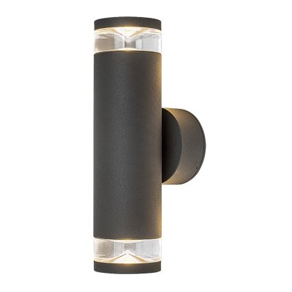 Rabalux - Udendørs væglampe 2xGU10/10W/230V IP54 antracit