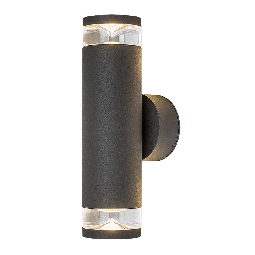 Rabalux - Udendørs væglampe 2xGU10/10W/230V IP54 antracit