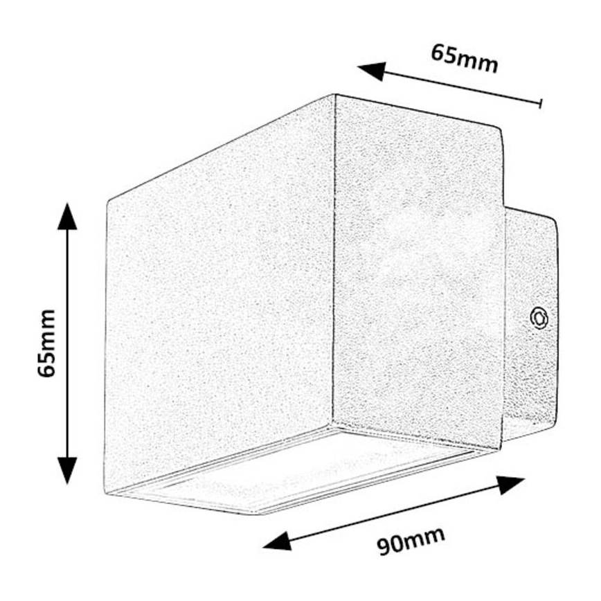 Rabalux - Udendørs LED væglampe LED/7W/230V IP54 hvid
