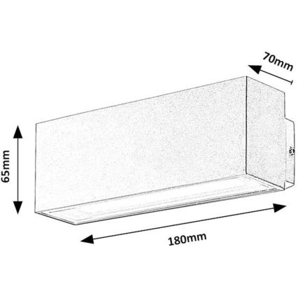 Rabalux - Udendørs LED væglampe LED/10W/230V IP54 hvid