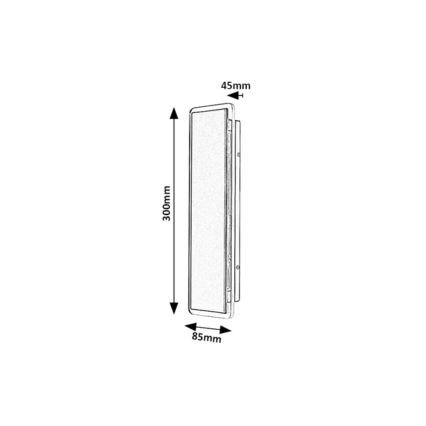 Rabalux - LED udendørs væglampe LED/18W/230V IP54 sort