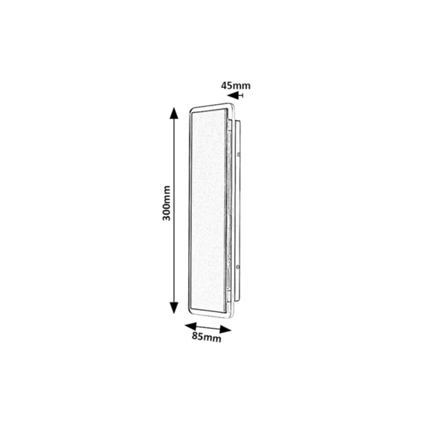 Rabalux - LED udendørs væglampe LED/18W/230V IP54 sort