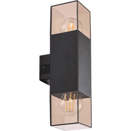 Rabalux - Udendørs væglampe 2xE27/60W/230V IP54 sort
