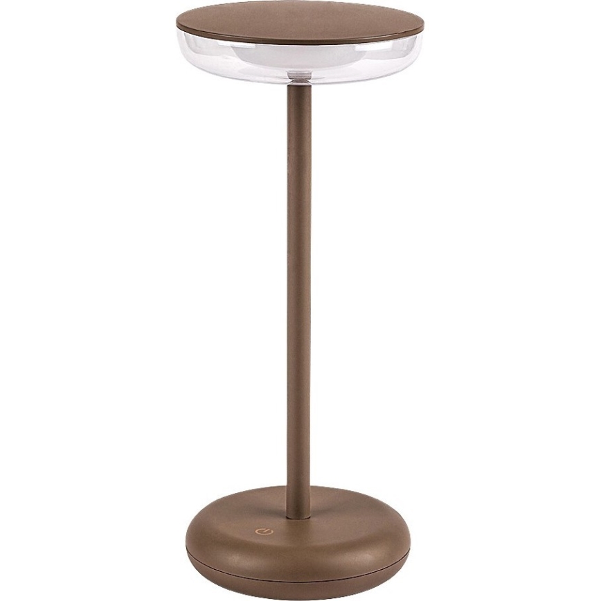 Rabalux - Udendørs LED-lampe dæmpbar og genopladelig LED/6W/5V IP44 1800 mAh brun