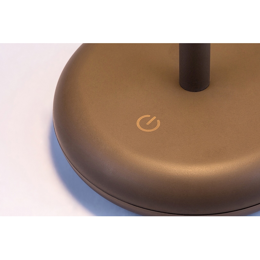 Rabalux - Udendørs LED-lampe dæmpbar og genopladelig LED/6W/5V IP44 1800 mAh brun