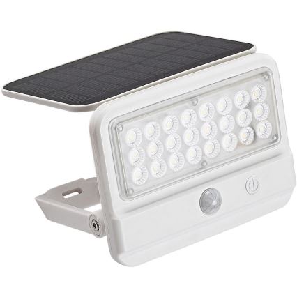 Rabalux - Soldrevet LED væglampe med sensor LED/7W/3,7V IP54 hvid