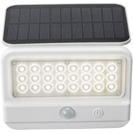 Rabalux - Soldrevet LED væglampe med sensor LED/7W/3,7V IP54 hvid