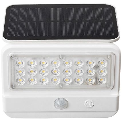 Rabalux - Soldrevet LED væglampe med sensor LED/7W/3,7V IP54 hvid