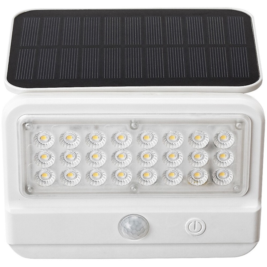 Rabalux - Soldrevet LED væglampe med sensor LED/7W/3,7V IP54 hvid