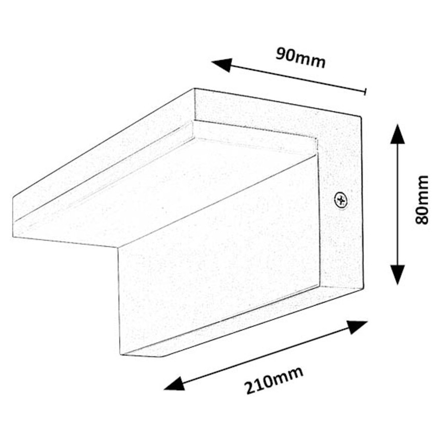 Rabalux - Udendørs LED væglampe LED/10W/230V IP54 hvid