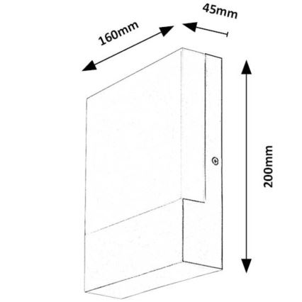 Rabalux - Udendørs LED væglampe LED/10W/230V IP44 hvid