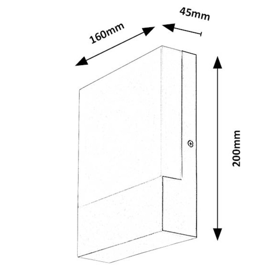 Rabalux - Udendørs LED væglampe LED/10W/230V IP44 hvid