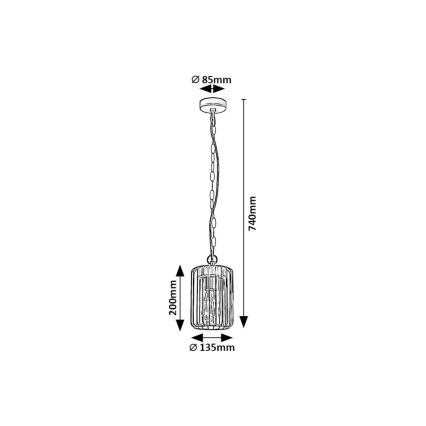 Rabalux - Udendørspendel 1xE27/40W/230V IP44