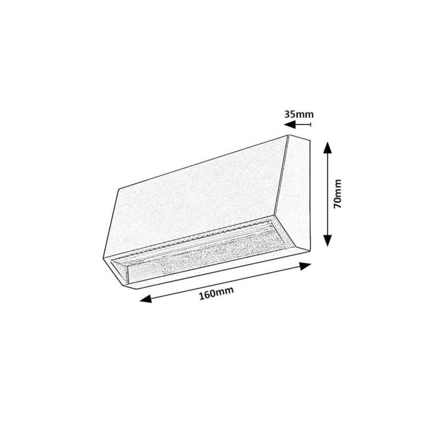 Rabalux - Udendørs LED væglampe LED/3W/230V IP54