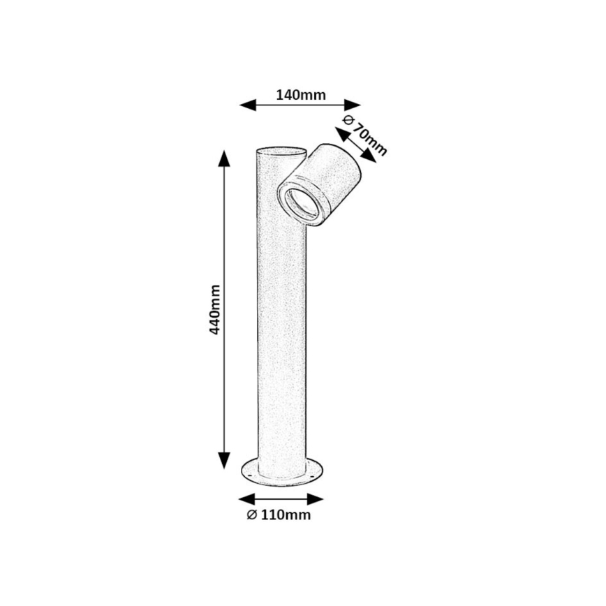 Rabalux - Udendørslampe 1xGU10/35W/230V IP44