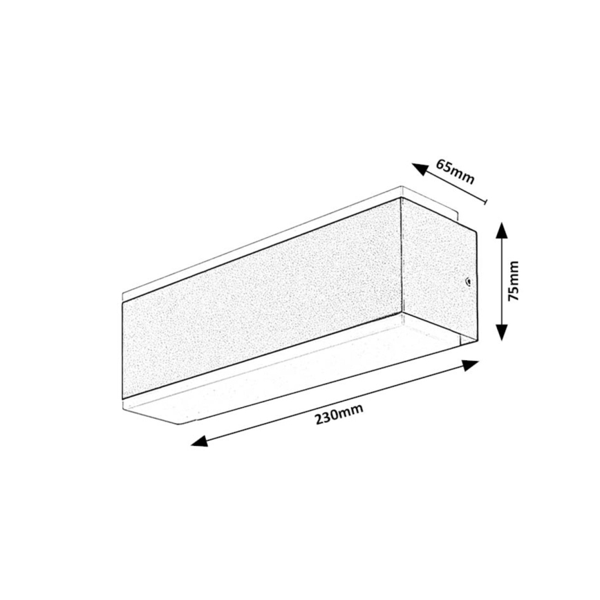 Rabalux - Udendørs LED væglampe LED/12W/230V IP54