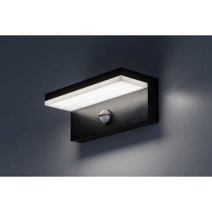 Rabalux - Udendørs LED væglampe med sensor LED/9W/230V 2700/4000/6500K IP54 sort