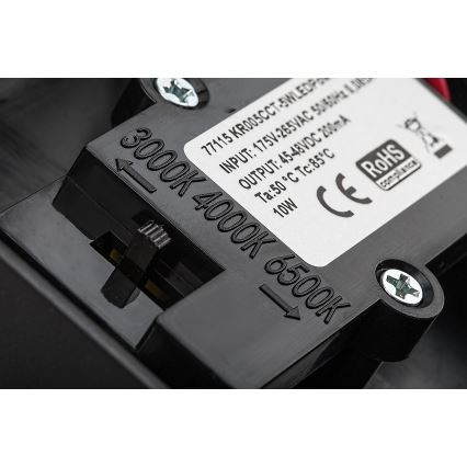 Rabalux - Udendørs LED væglampe med sensor LED/9W/230V 2700/4000/6500K IP54 sort