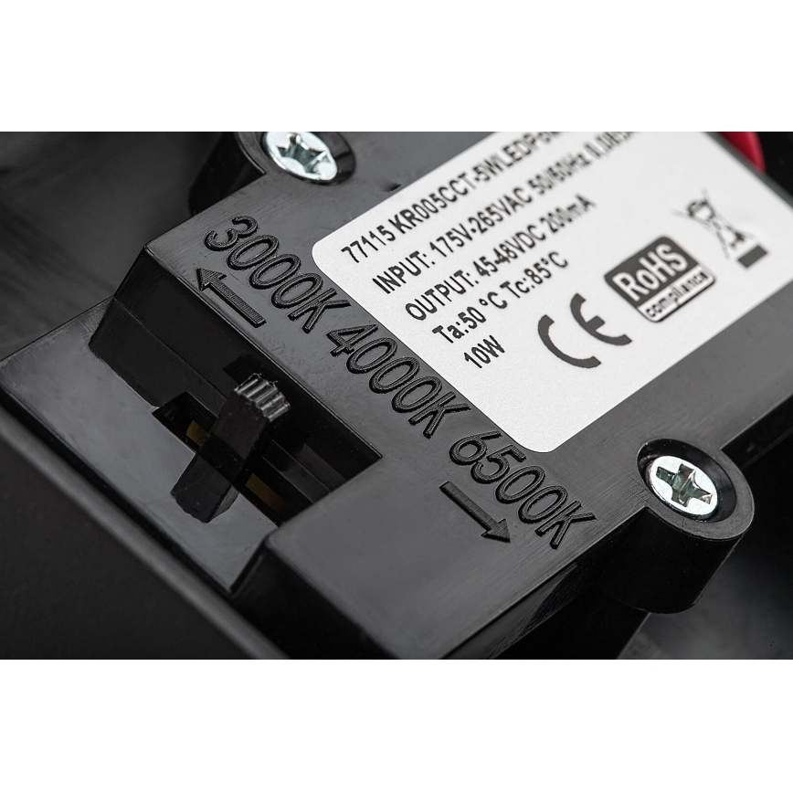 Rabalux - Udendørs LED væglampe med sensor LED/9W/230V 2700/4000/6500K IP54 sort