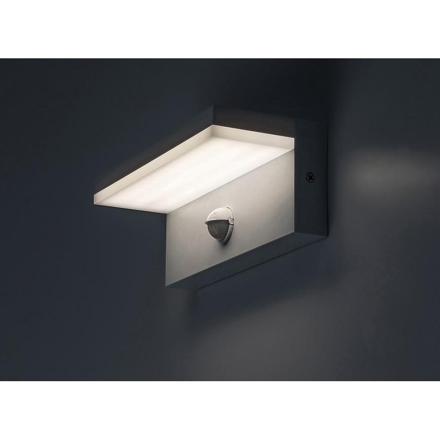 Rabalux - Udendørs  LED væglampe med sensor LED/9W/230V 2700/4000/6500K IP54 hvid