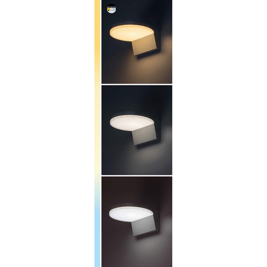 Rabalux - Udendørs LED væglampe LED/9W/230V 2700/4000/6500K IP54 sort