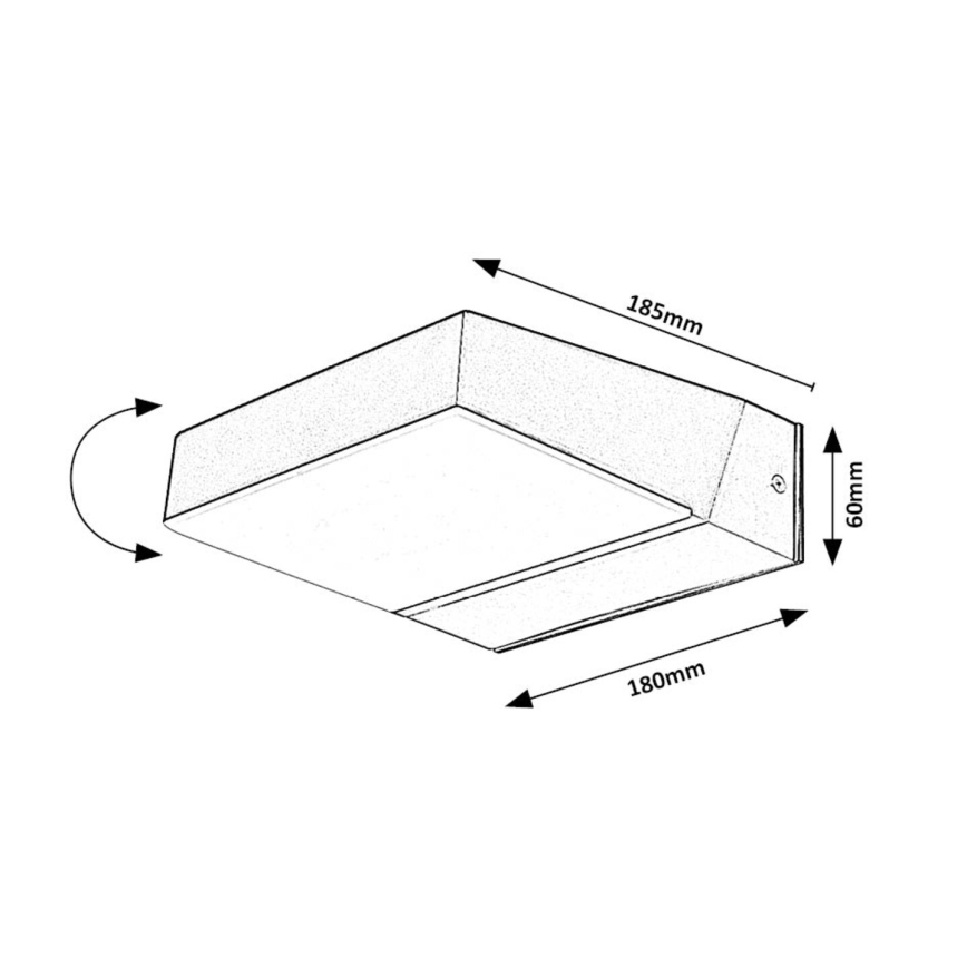 Rabalux - Udendørs LED væglampe LED/14W/230V 2700/4000/6500K IP54