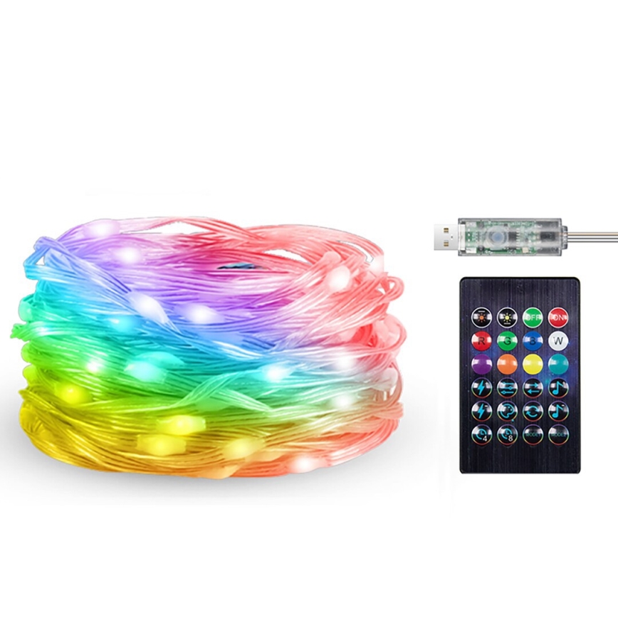 Rabalux - LED strip med RGB-farver LED/2,8W/5V 5 m IP44 WiFi + fjernbetjening
