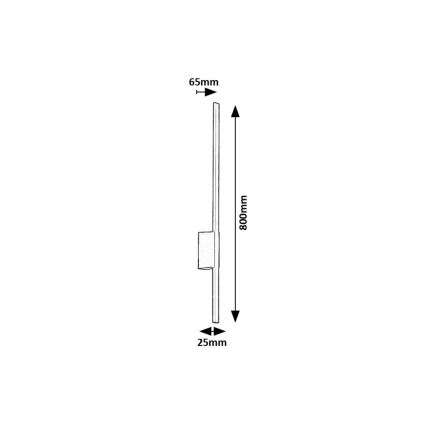 Rabalux - Udendørs LED væglampe LED/12W/230V IP44