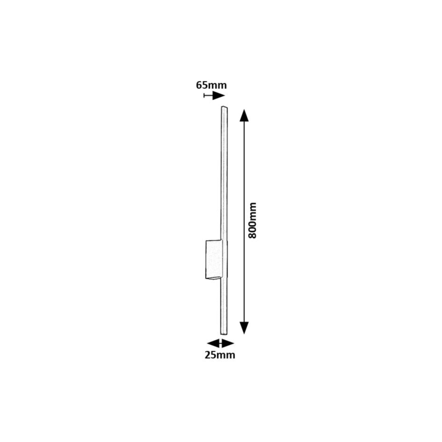 Rabalux - Udendørs LED væglampe LED/12W/230V IP44