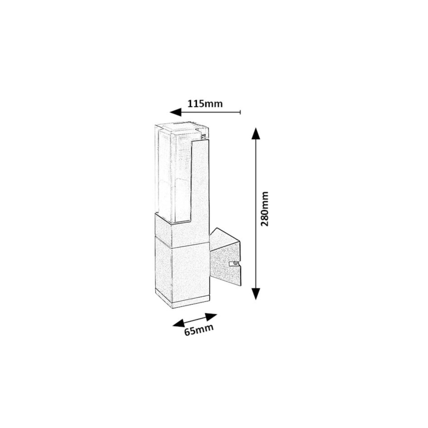 Rabalux - Udendørs LED væglampe LED/7W/230V 2700/4000/6000K IP54