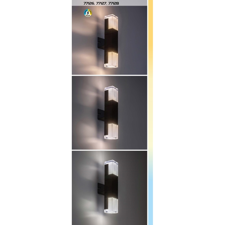 Rabalux - Udendørs LED væglampe LED/12W/230V 2700/4000/6000K IP54