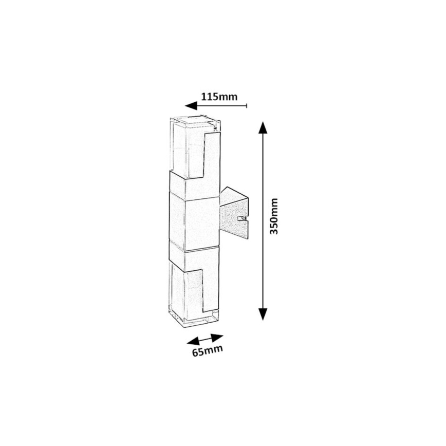 Rabalux - Udendørs LED væglampe LED/12W/230V 2700/4000/6000K IP54