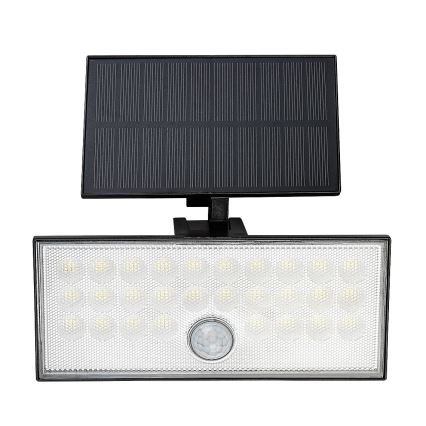 Rabalux - Soldrevet LED projektør med sensor LED/8W/3,7V 1800mAh IP65 + fjernbetjening