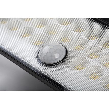 Rabalux - Soldrevet LED projektør med sensor LED/8W/3,7V 1800mAh IP65 + fjernbetjening