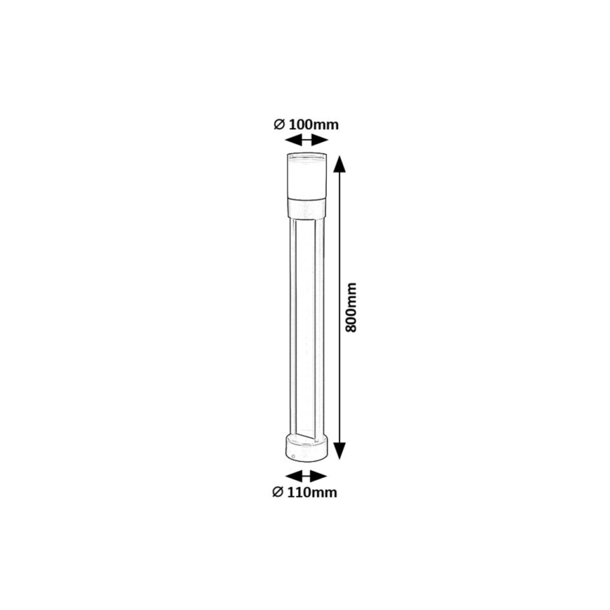 Rabalux - LED udendørslampe LED/12W/230V IP44 80 cm