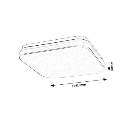 Rabalux - LED loftlampe til badeværelse LED/36W/230V 3000/4000/6000K IP44